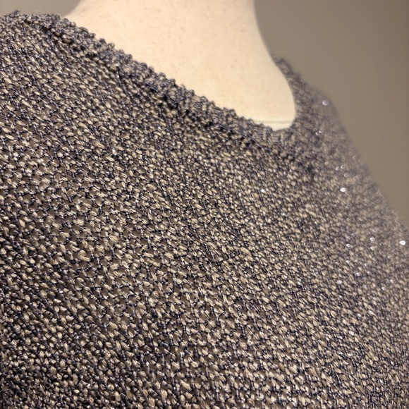 J. McLaughlin Bora Sweater Purple Metallic - Picture 4 of 9